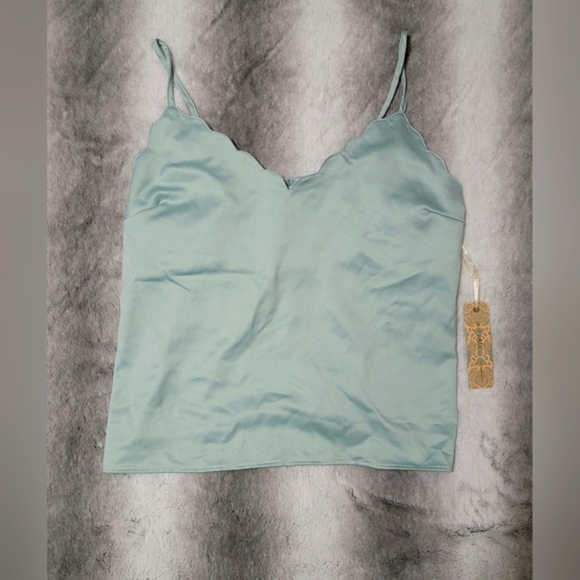 Iris Basic Tops - Women's Pale Blue Cami Top